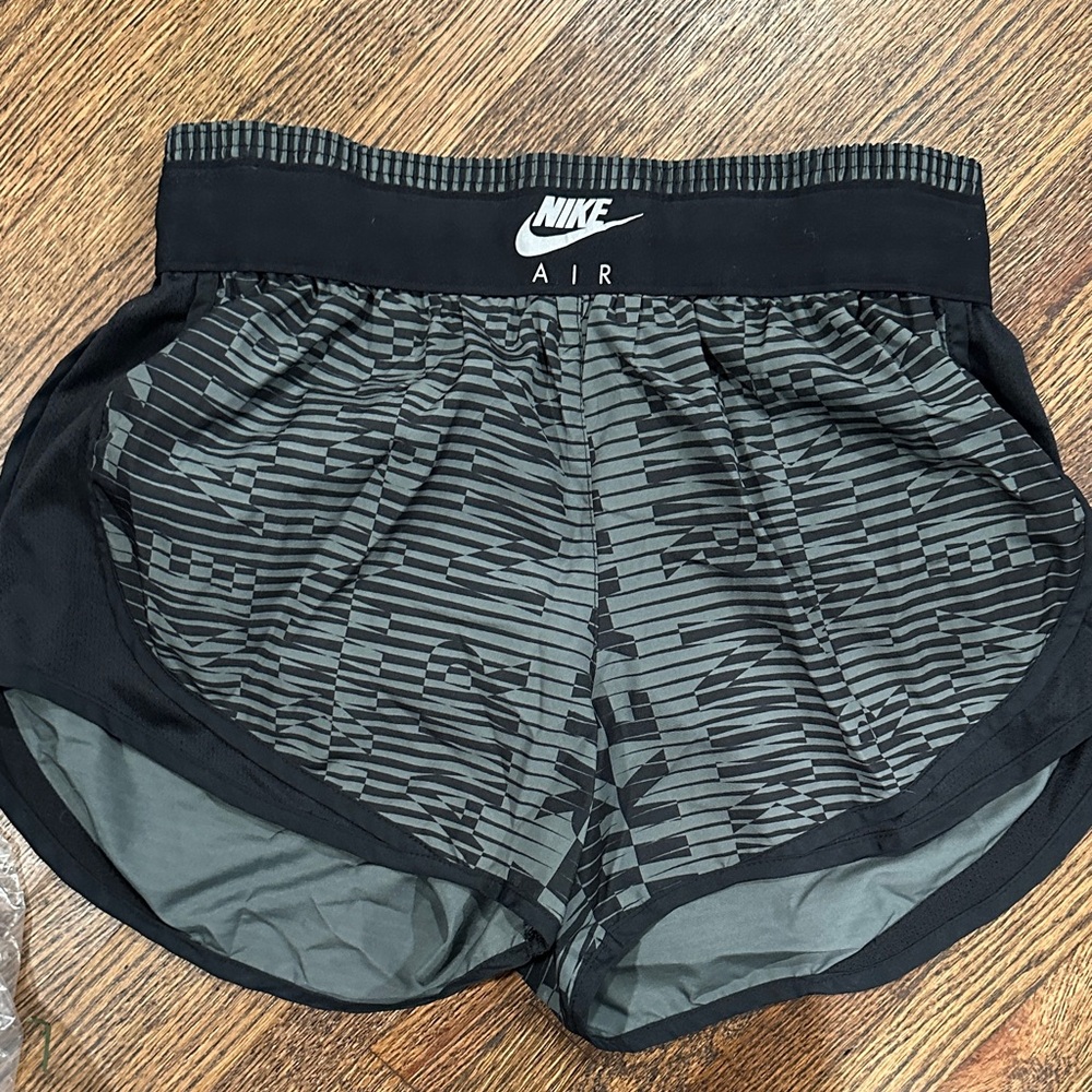 Nike Black and Gray Striped Shorts